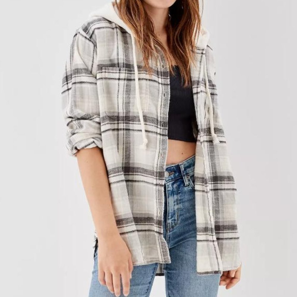 AE Oversized Hoodie Flannel - Picture 2 of 5